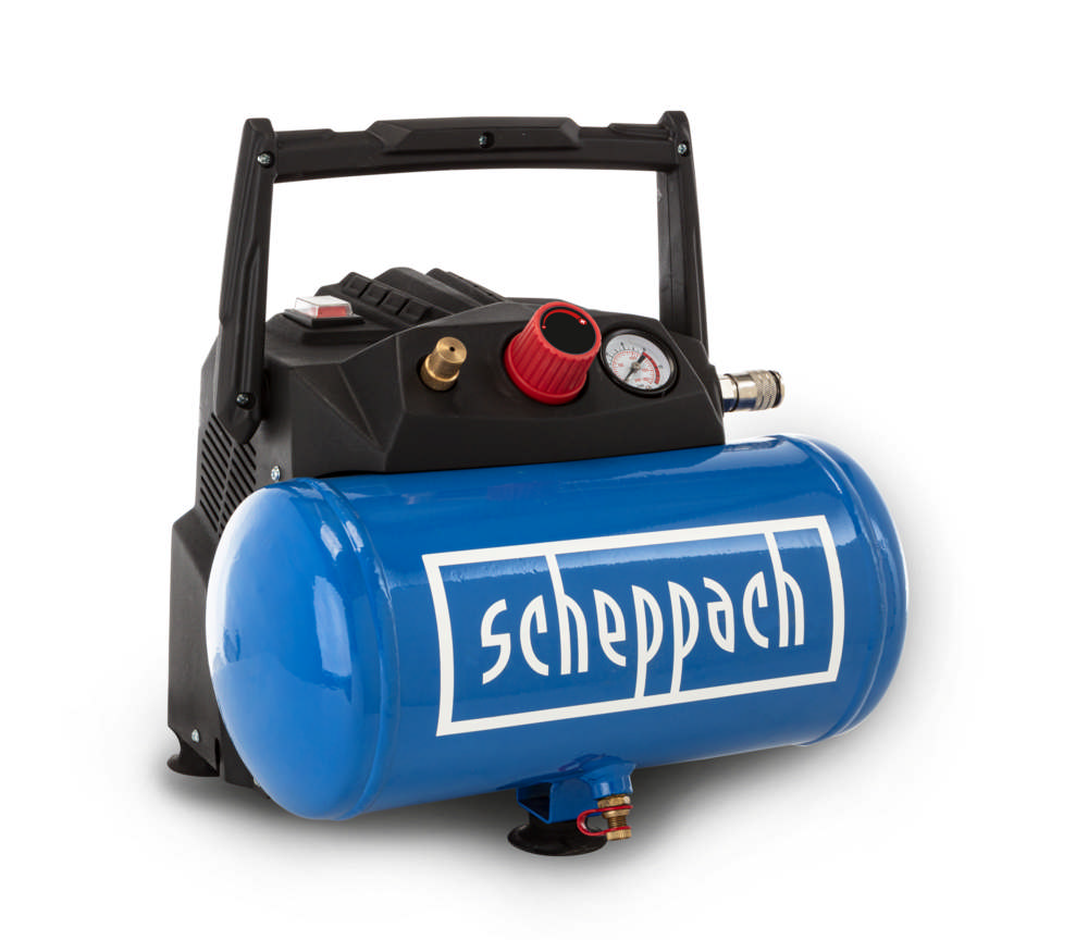 Scheppach 6 L Kompressor HC06 inkl. 5m Spiralschlauch