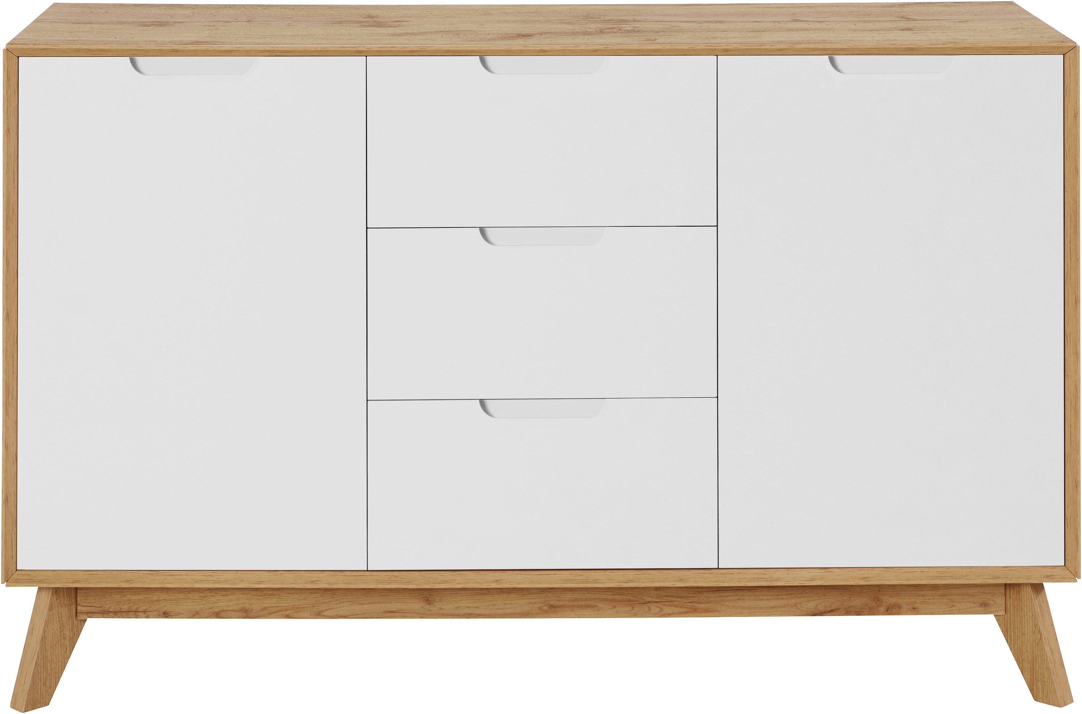 andas Sideboard Pandrup, mit 3 Schubkästen und 2 verstellbare Einlegeböden, B:120 cm, H:75 cm