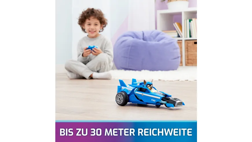 Paw Patrol: Der Mighty Kinofilm, ferngesteuertes Polizeiauto mit Chase im Fahrersitz