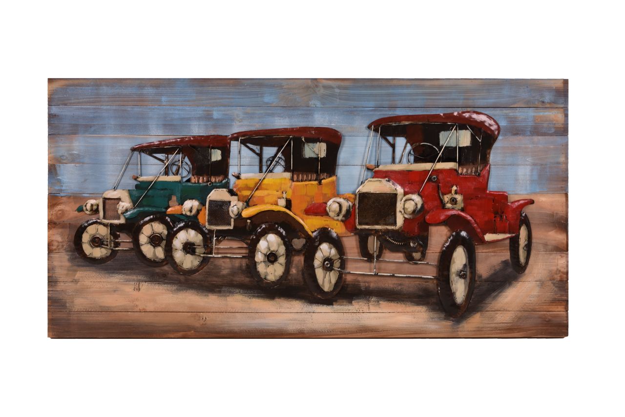 INTERIA Home&Living 3D Metallbild Oldtimer