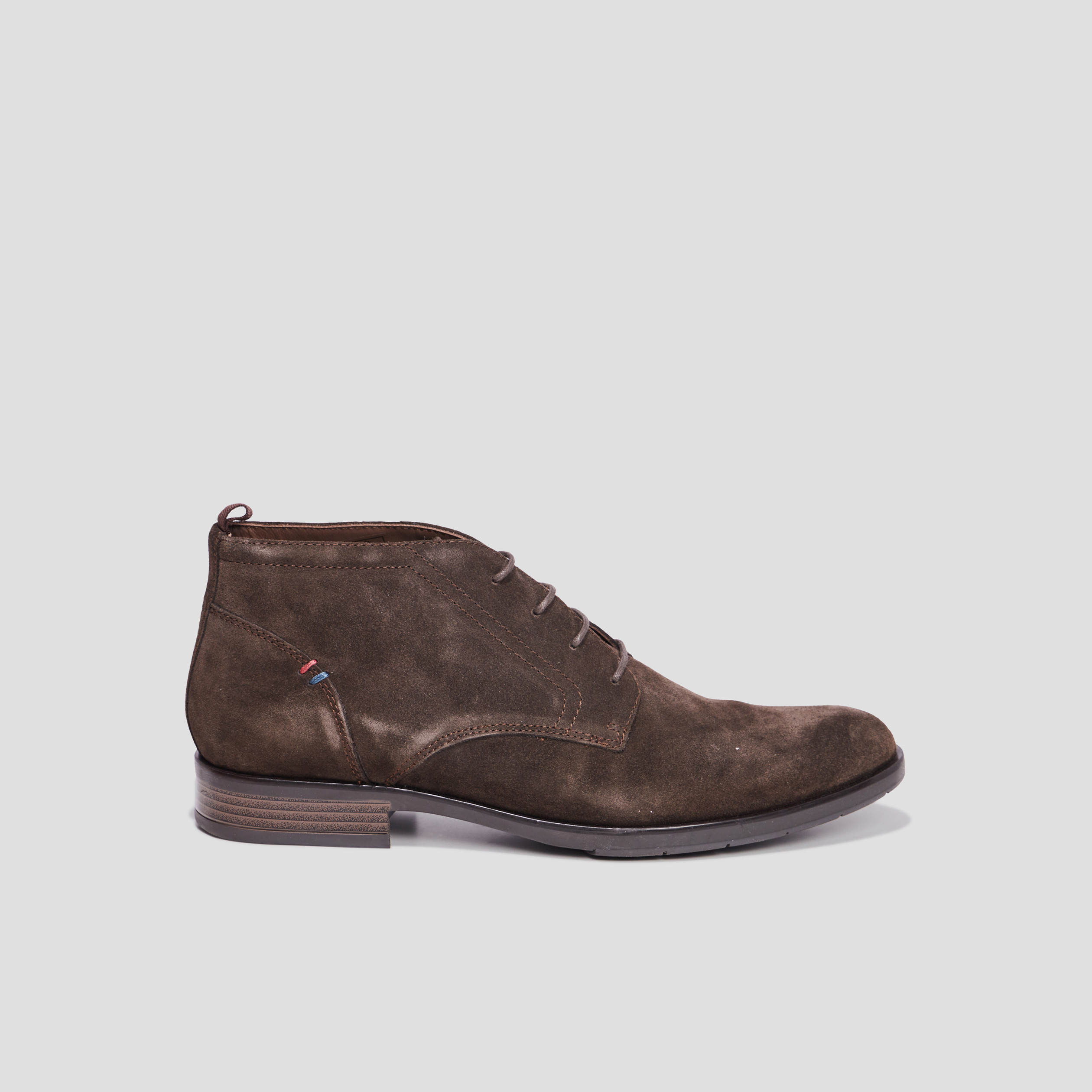 Bottines à lacets en cuir Brouy marron homme | La Halle