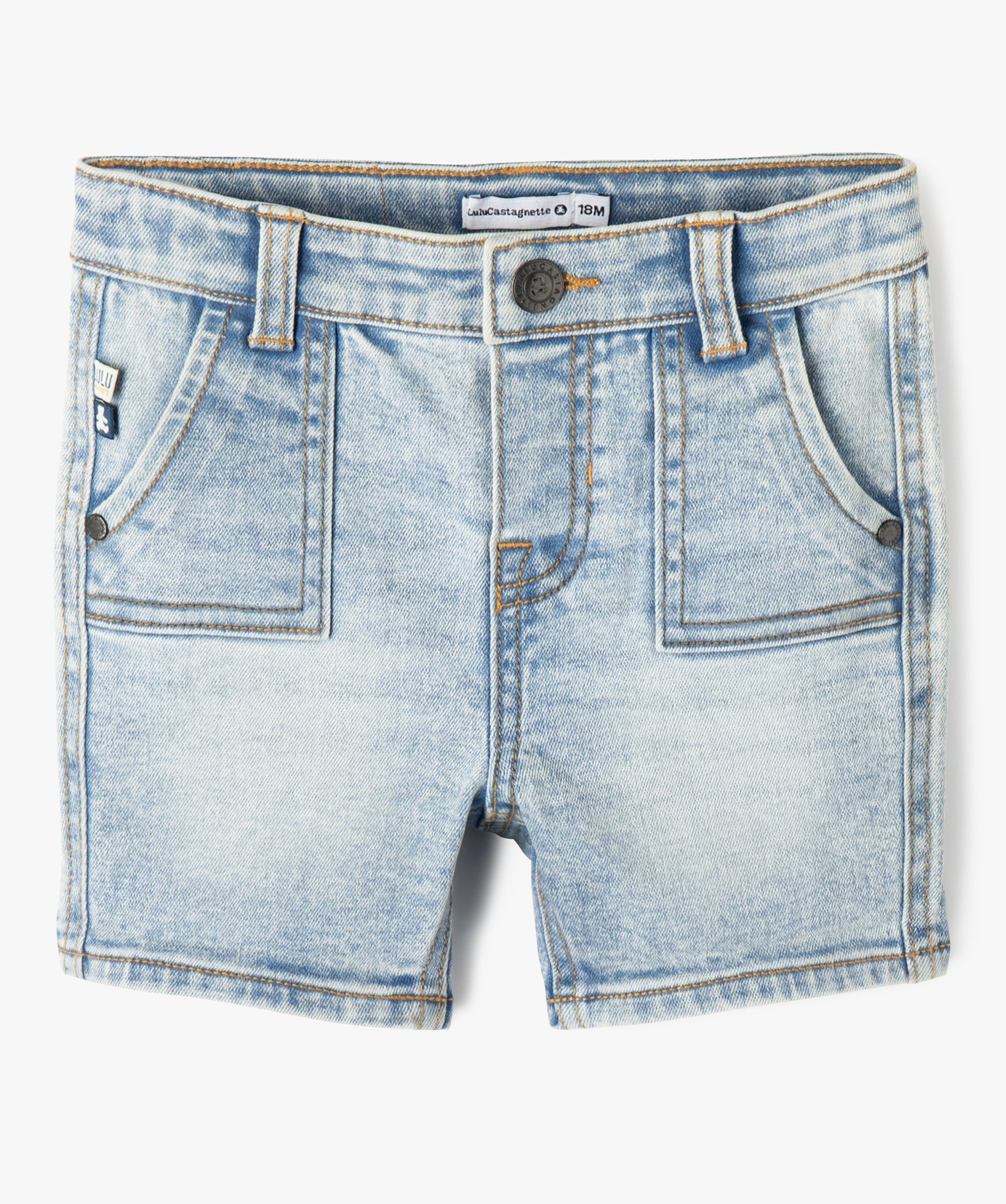 Bermuda en jean délavé Garçon - LuluCastagnette denim | GEMO