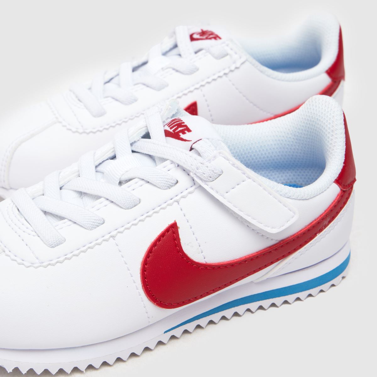 Nike fehér és piros Cortez Junior cipők