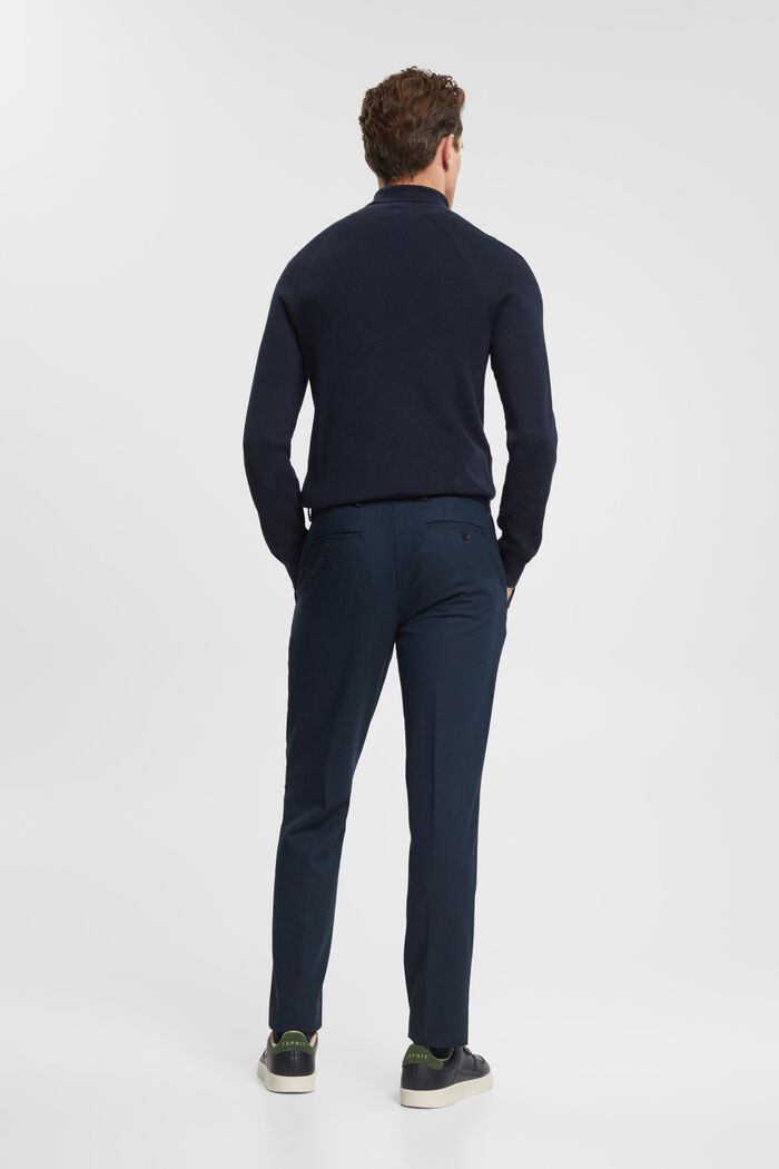 Mix & Match: Anzughose mit Birdseye-Muster