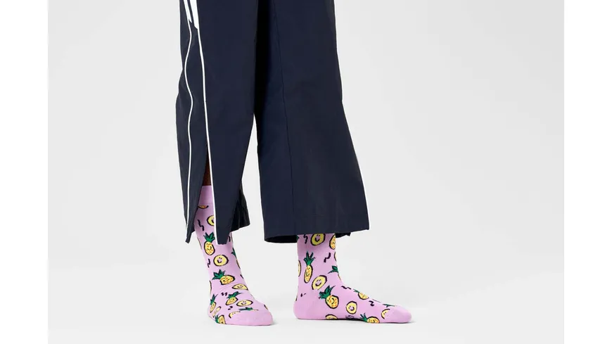 Happy Socks Damen Socken Pineapple Light Purple