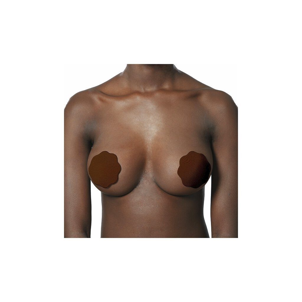 Bye Bra Brustwarzenabdeckung Bye Bra - Fabric Nipple Covers One-Size Brown (1 Paar)