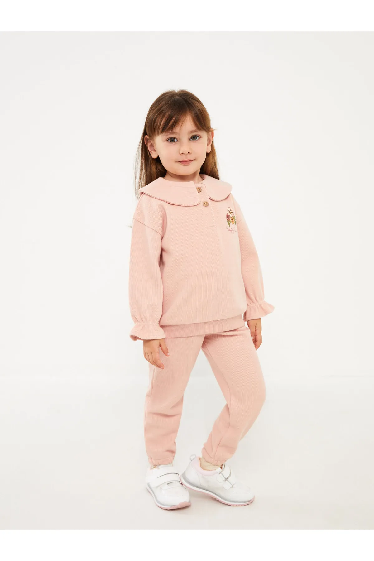 LC Waikiki  Baby-Sweatshirt für Mädchen mit Bebe-Kragen-Stickerei