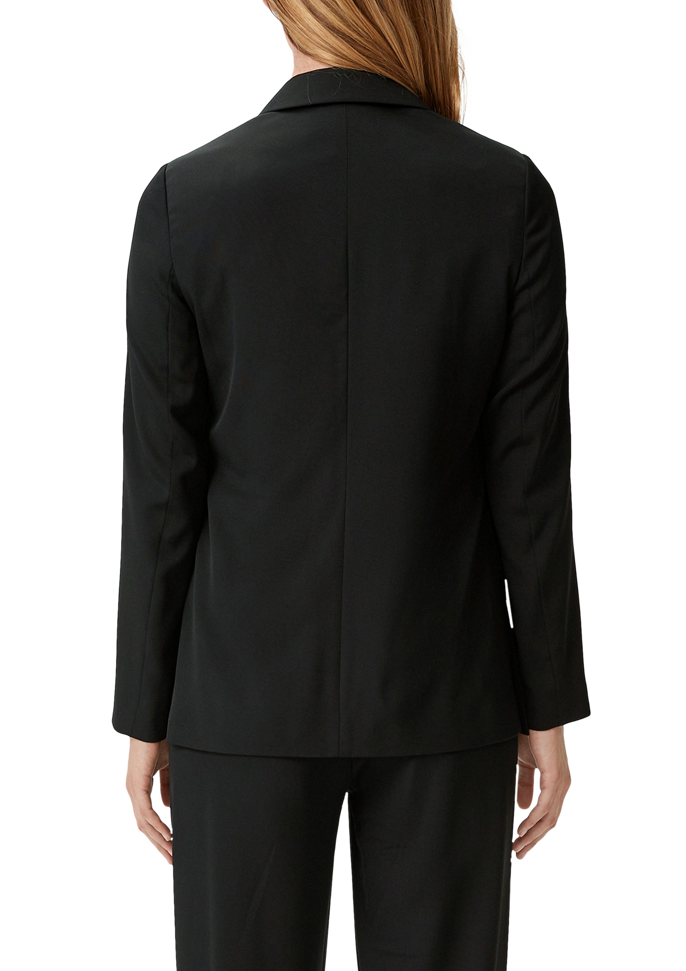 Comma Blusenblazer Blazer aus Viskosestretch Teilungsnähte
