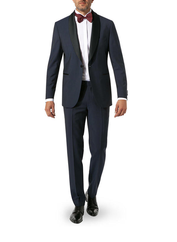 DRESSLER, Smoking, Shaped Fit, Wolle-Mohair, marine