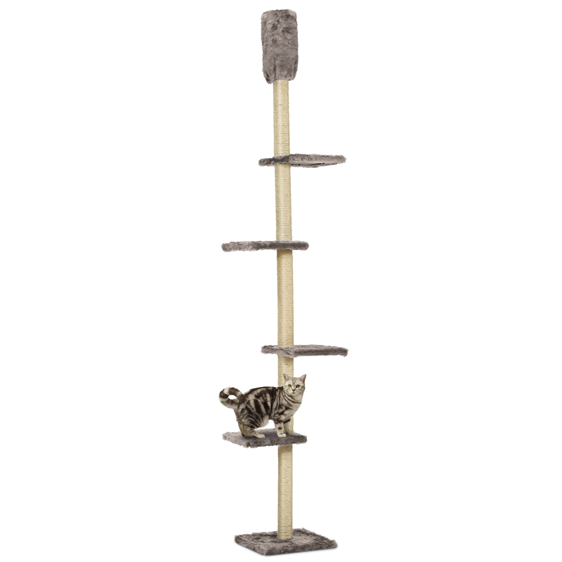 Silvio Design Kratzbäume Silvio Design Kratzbaum Deckenspanner Superior grau