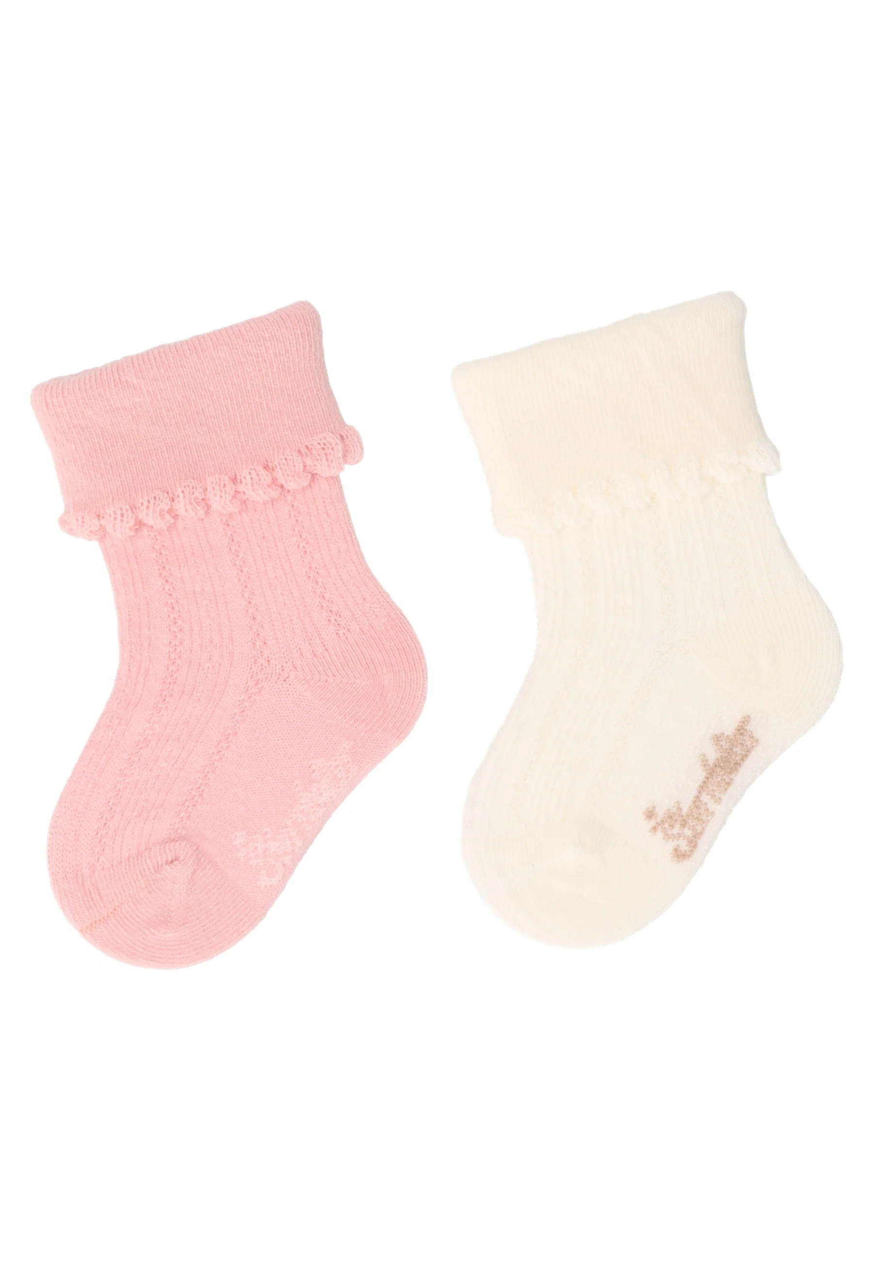 Socken im Doppelpack mit Struktur in versch. Farben