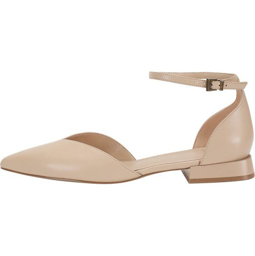 ekonika Lederballerinas mit schmaler Spitze