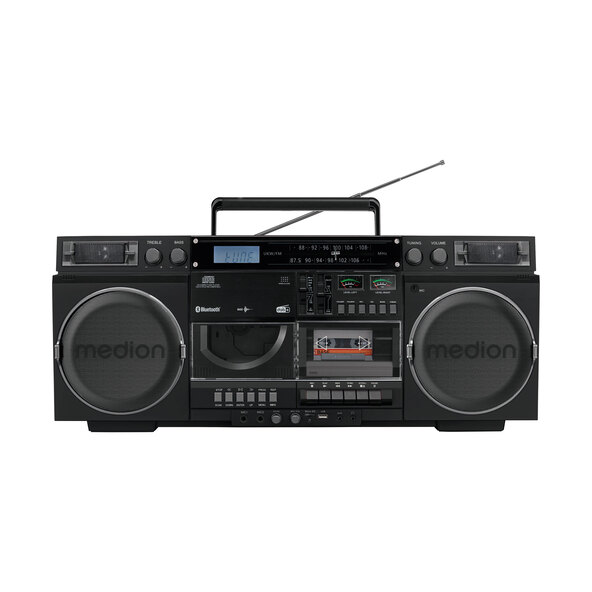 Retro-Boombox, schwarz P66538