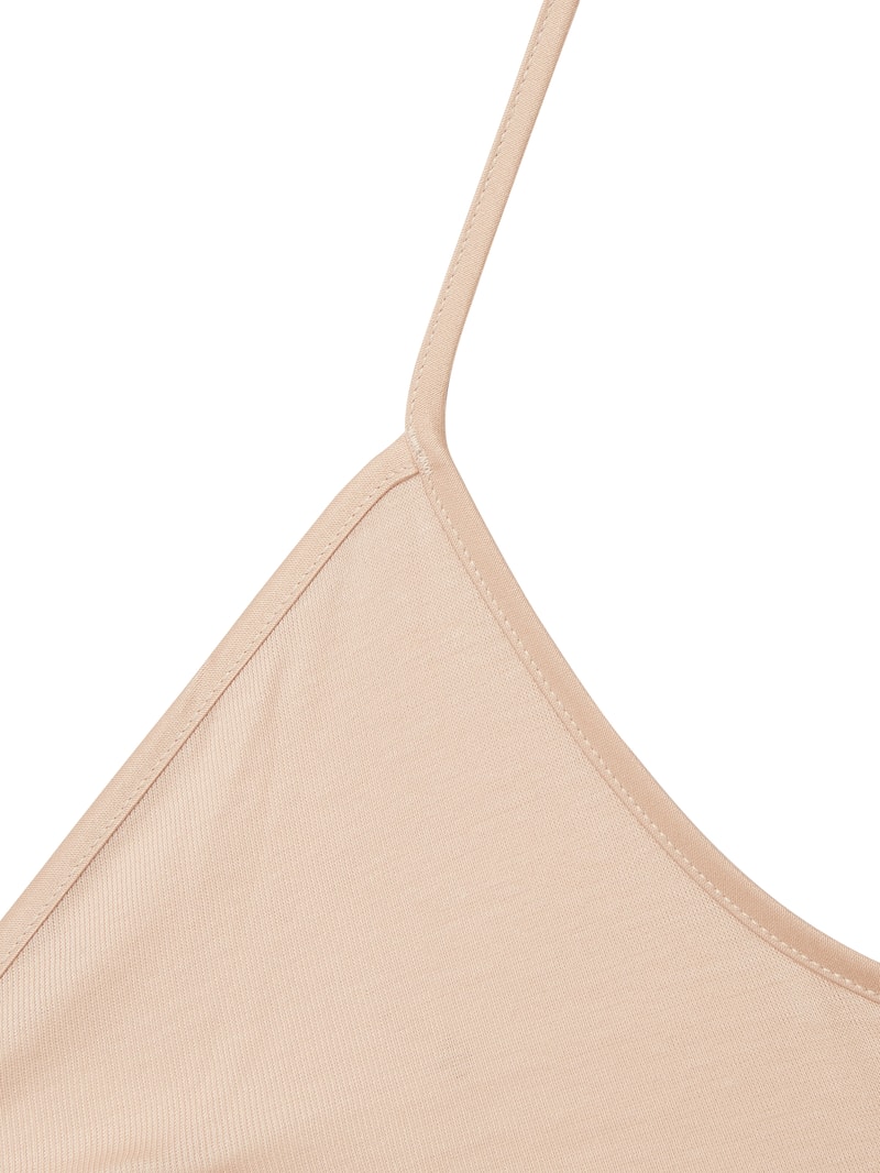Unterhemd mit Spaghettiträgern - nahtlos Modell Cotton Seamless in beige