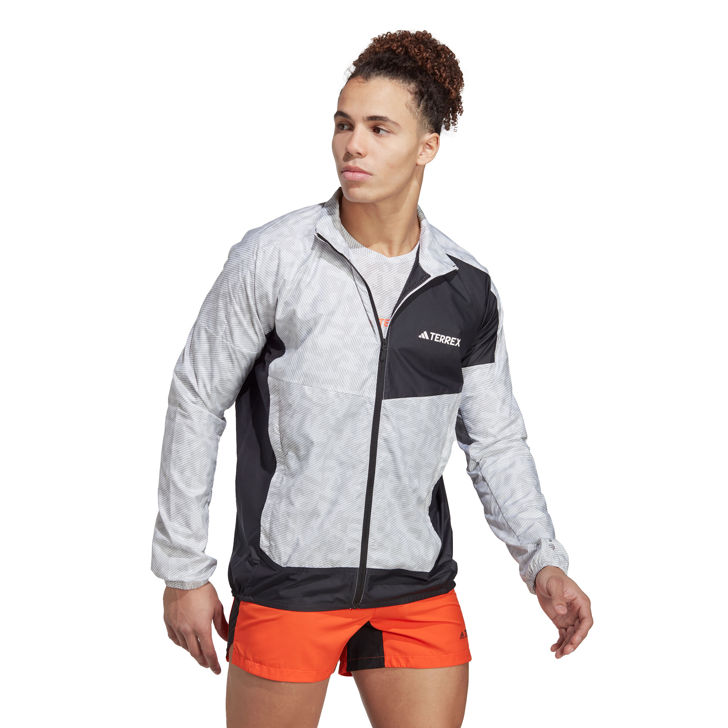 Trail Wind Laufjacke Herren - Weiß, Schwarz