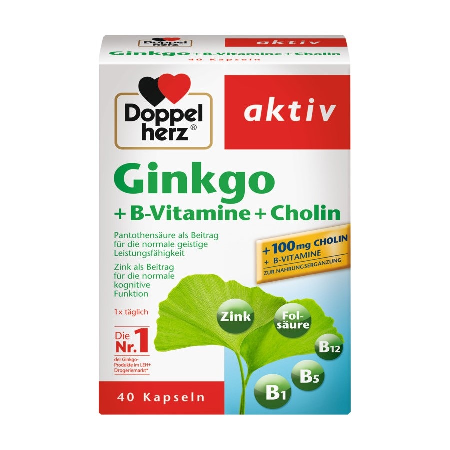 Ginkgo + B-Vitamine + Cholin Kapseln