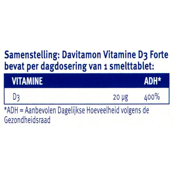 Davitamon D-vitamiini aikuisille sulavat tabletit 75 kpl