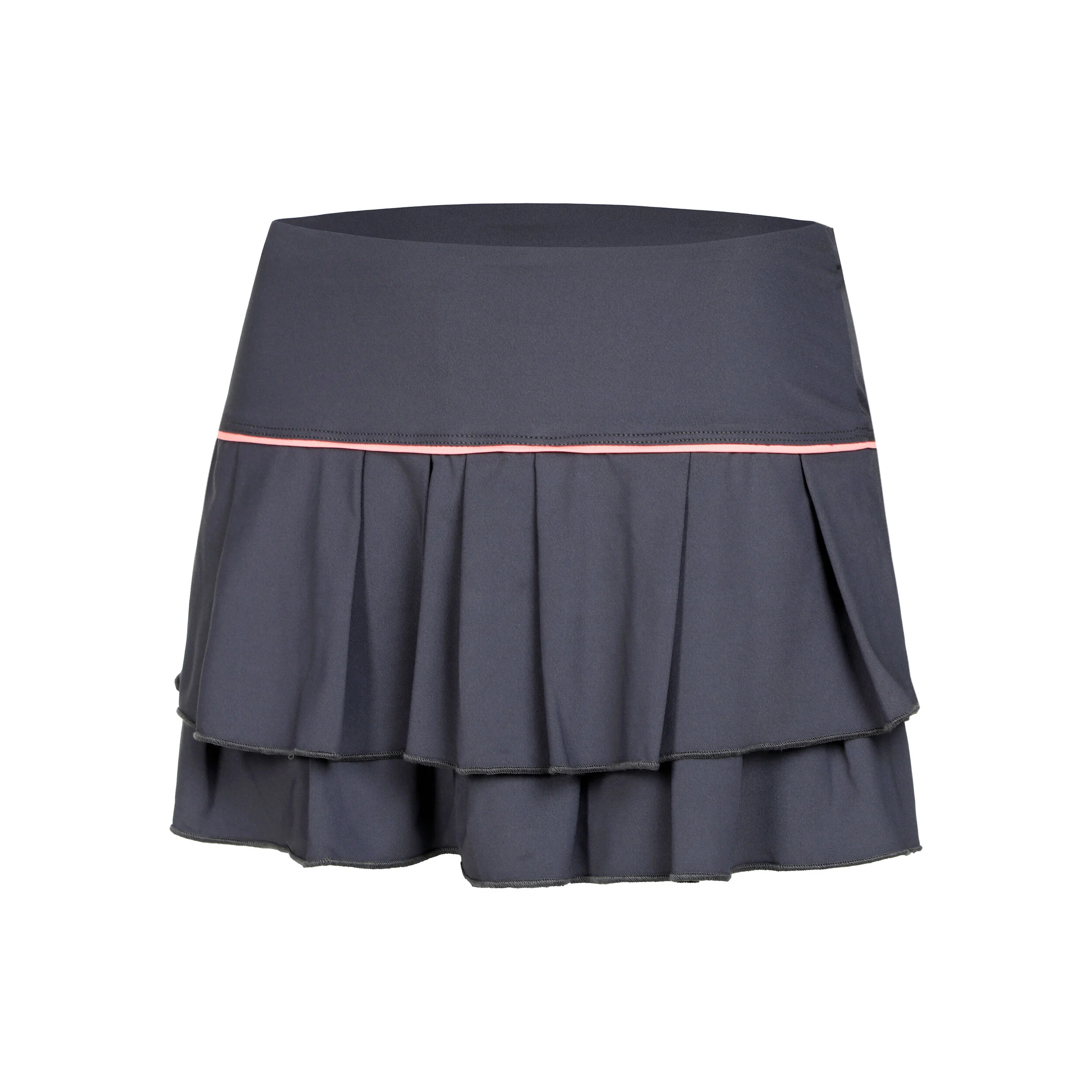 Pleat Tier With Piping Rock Damen - Dunkelgrau, Apricot