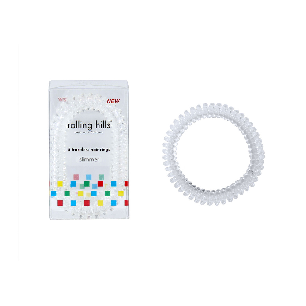 rolling hills Hair Rings Slimmer Transparent Elastique sans traces