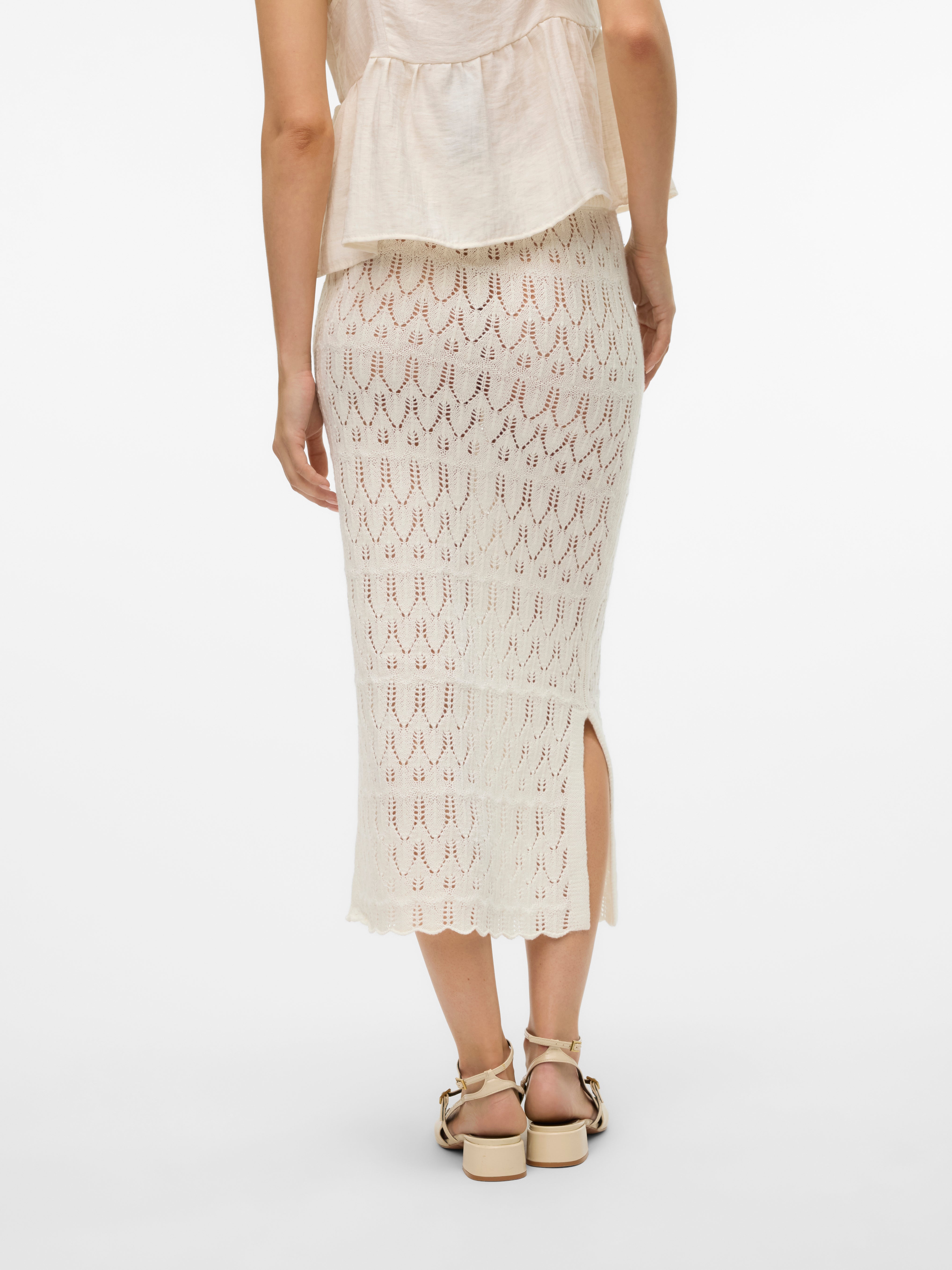 VMFABIENNE Hohe Taille Langer Rock