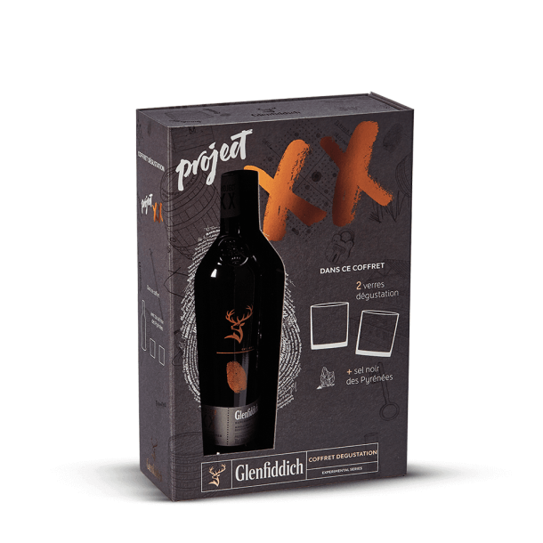 Coffret Glenfiddich Project XX + 2 verres