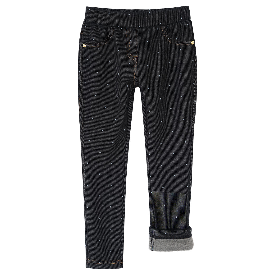 Mädchen Thermo-Jeggings mit Pünktchen-Print