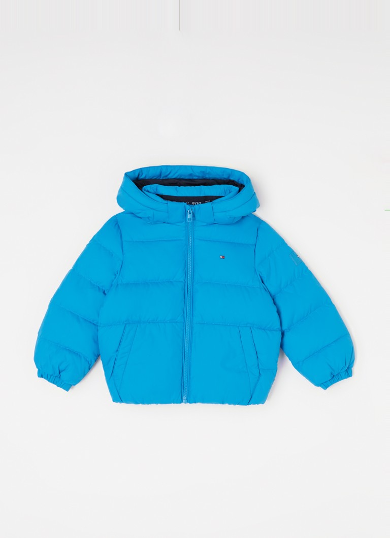 Péřová bunda Tommy Hilfiger s péřovou výplní a odnímatelnou kapucí
