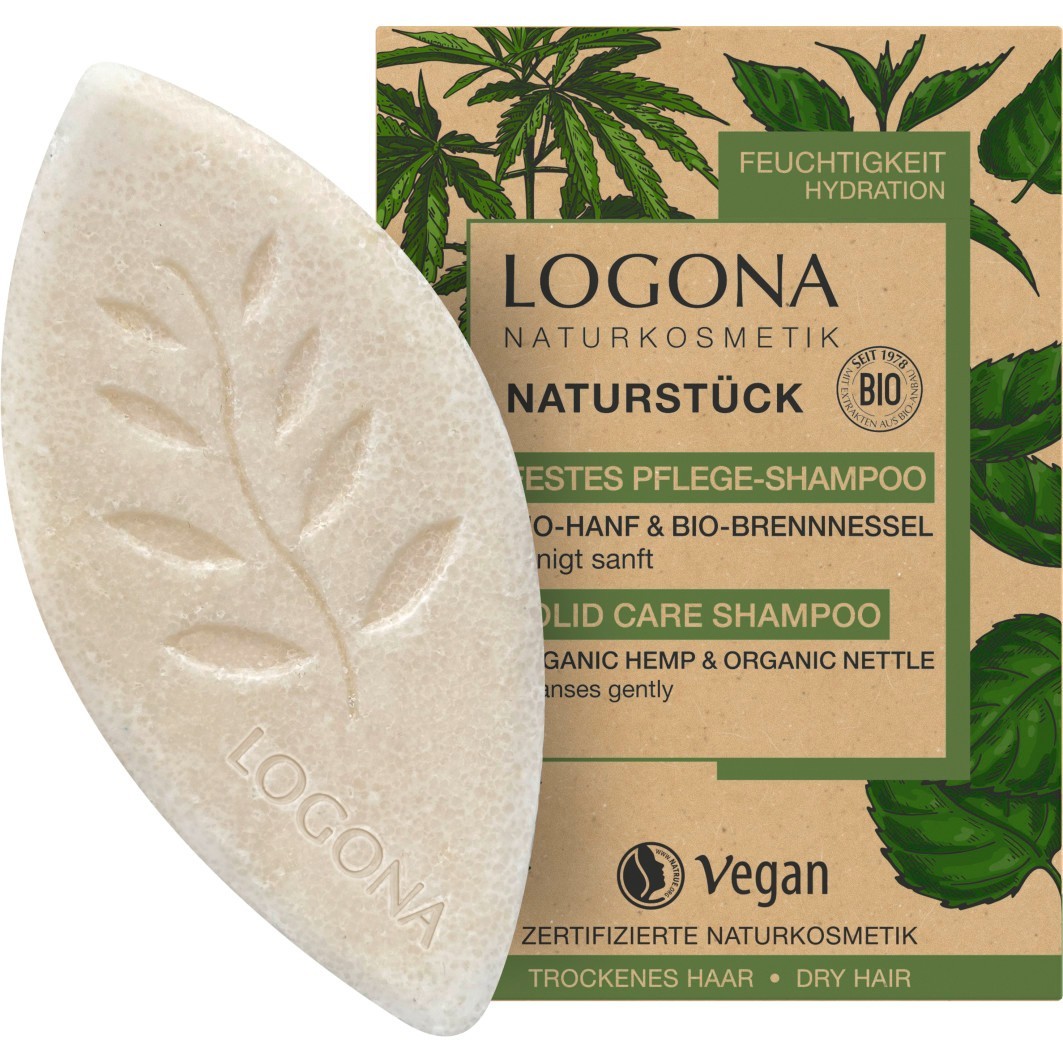 Festes Pflegeshampoo - Hanf & Brennnessel 60g