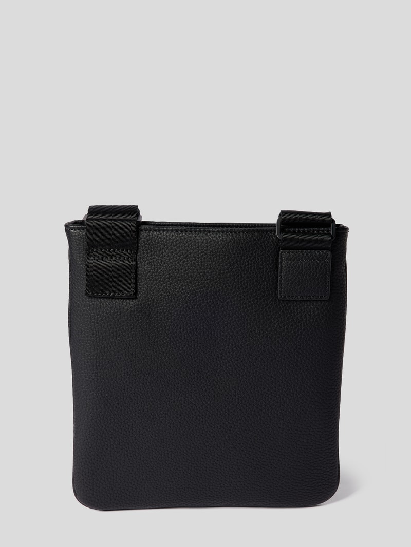 Crossbody Bag mit Label-Print in schwarz