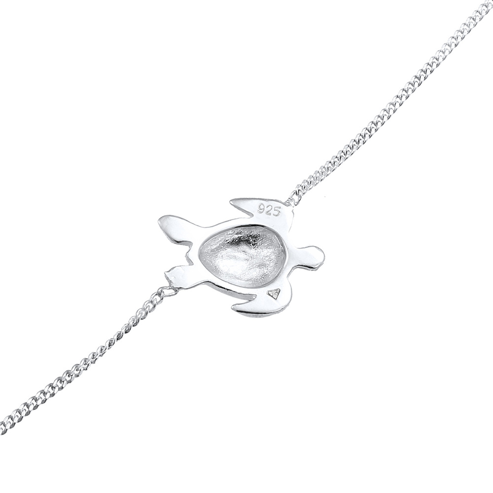 Elli Elli Bracelet Tortue Plage Été Filigrane Bracelet Femme - (925/1000) Argent Bracelet