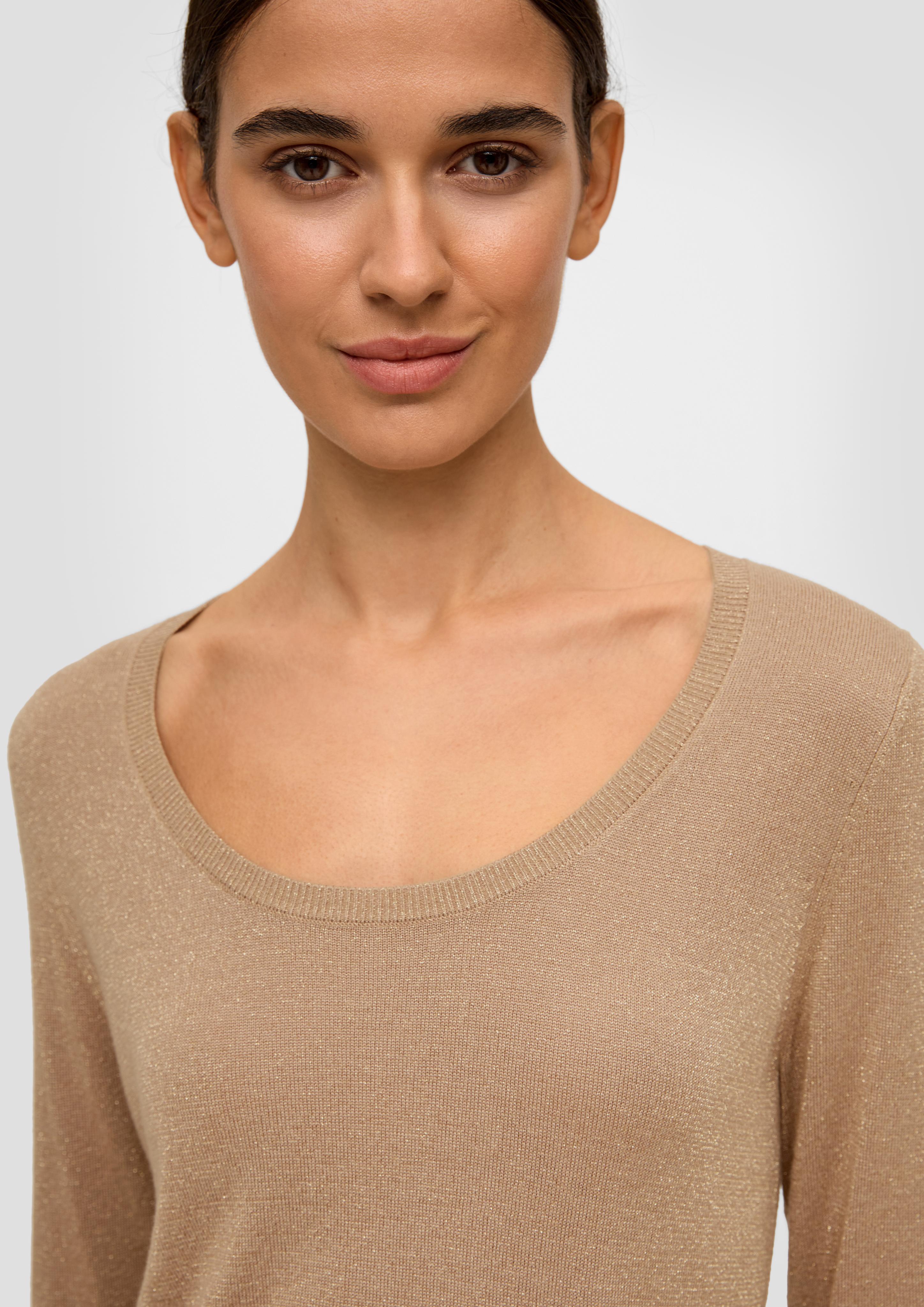 Strickpullover mit Glitzergarn  2120332-84X1