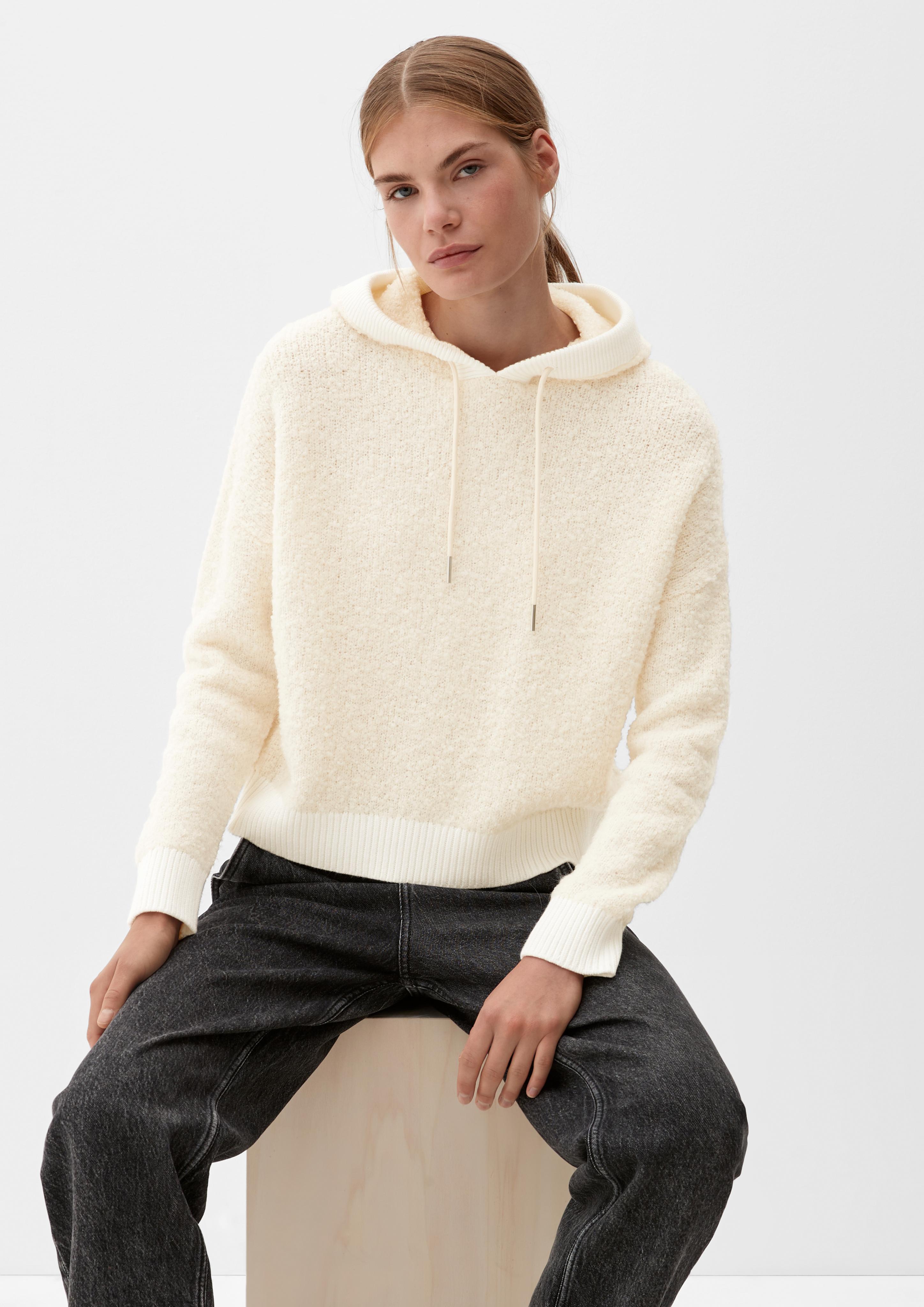 Teddy-Hoodie mit Alpaka  2121276-8100