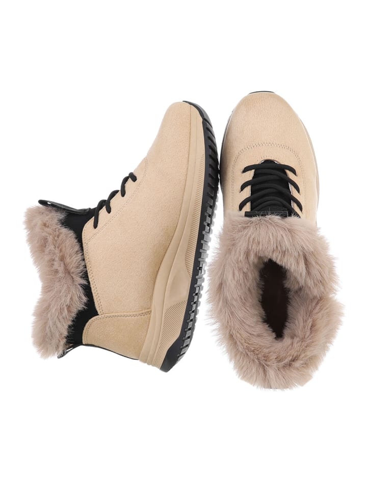 Ital-Design Stiefelette in Hellbraun günstig kaufen