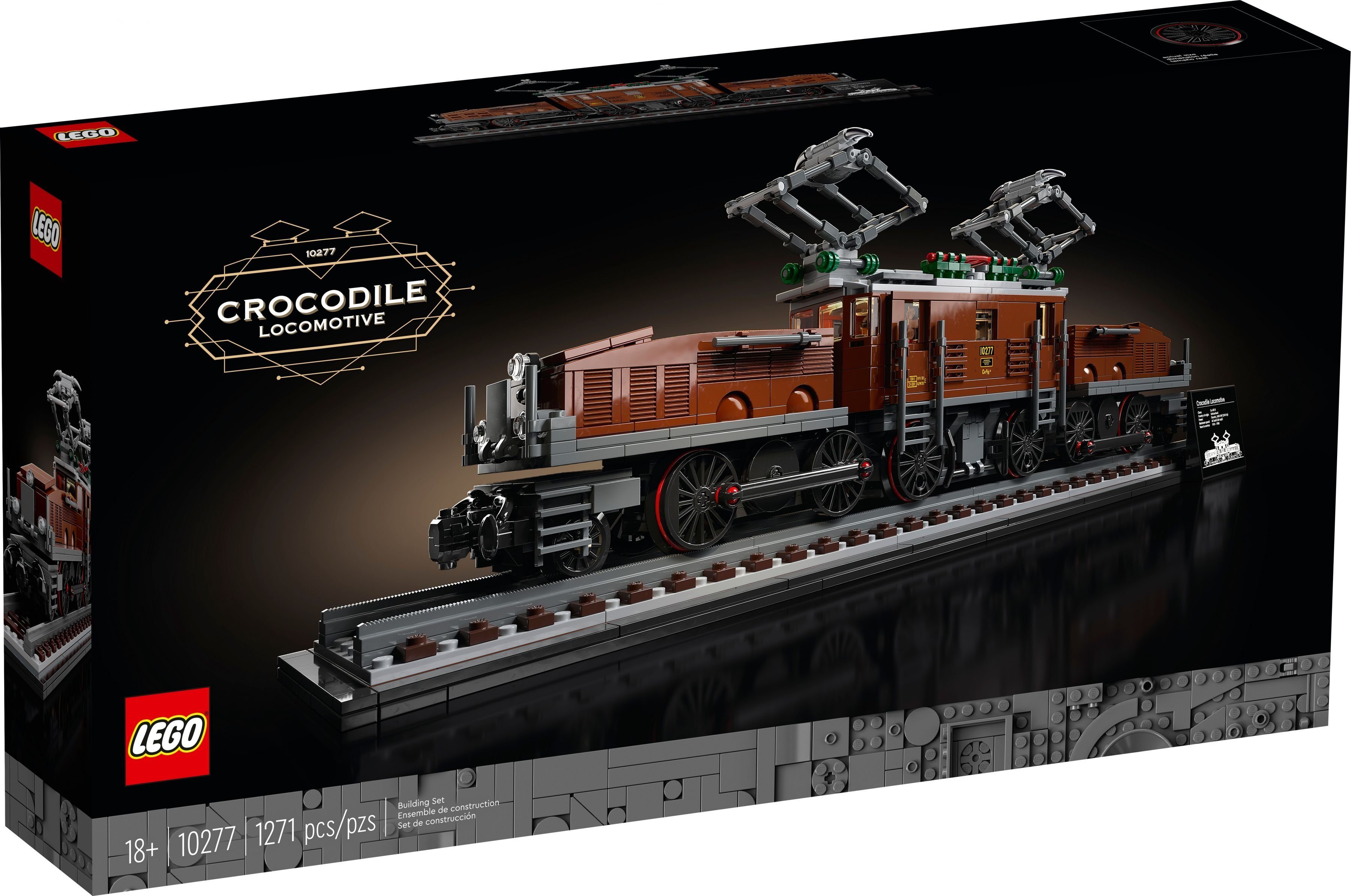 LEGO® Konstruktionsspielsteine LEGO® Creator Expert - Lokomotive 'Krokodil', (Set, 1271 St)