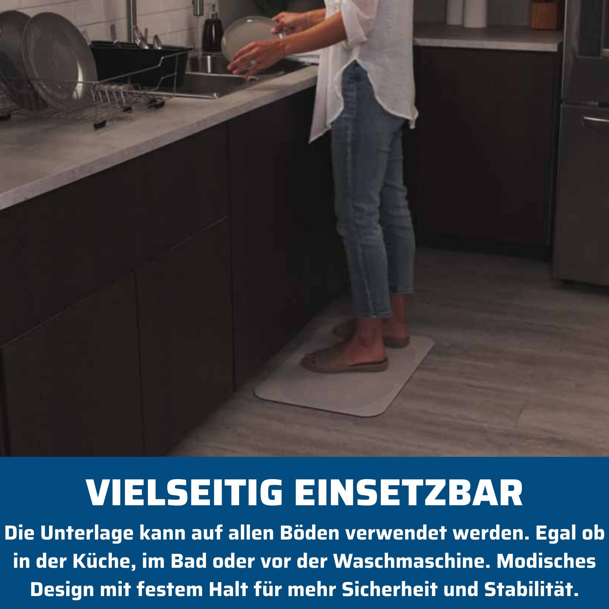 Badematte Hydrowonder Super Absorbent Mat Best Direct®, Höhe 5 mm, rutschhemmend, schnell trocknend, strapazierfähig, fußbodenheizungsgeeignet, rutschfest, saugfähig, Polyester, Gummi, rechteckig, Duschmatte & Badematte, super saugfähig, Rutschfest,