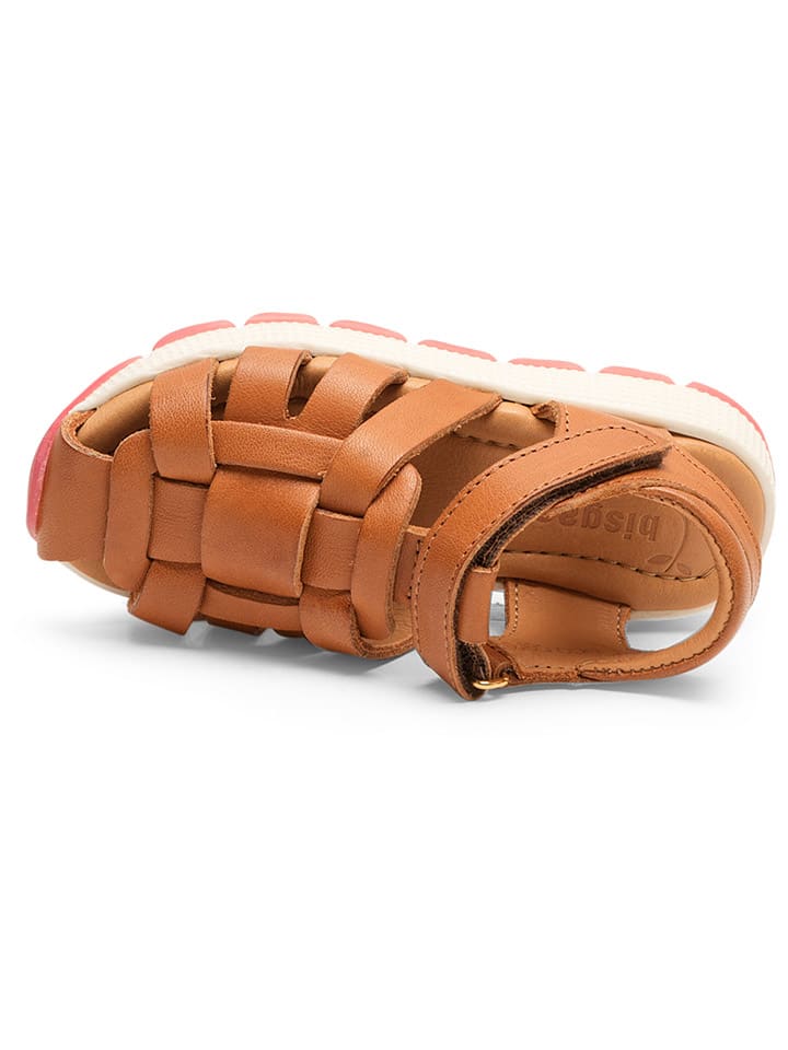 bisgaard Leder-Halbsandalen in Hellbraun günstig kaufen
