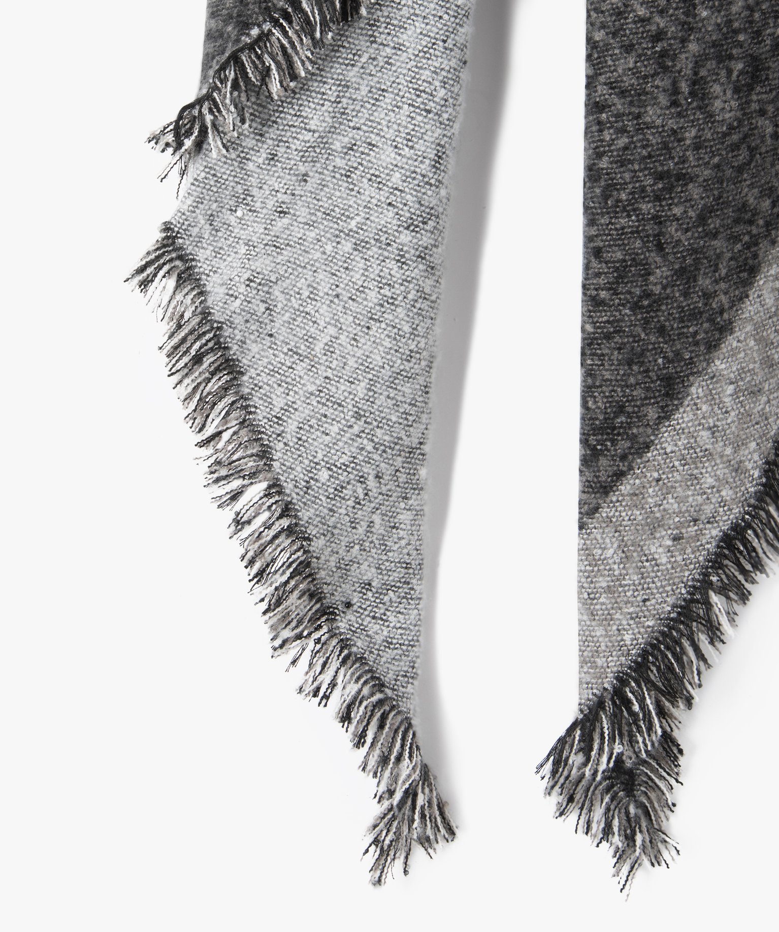 écharpe plaid à carreaux femme noir | GEMO