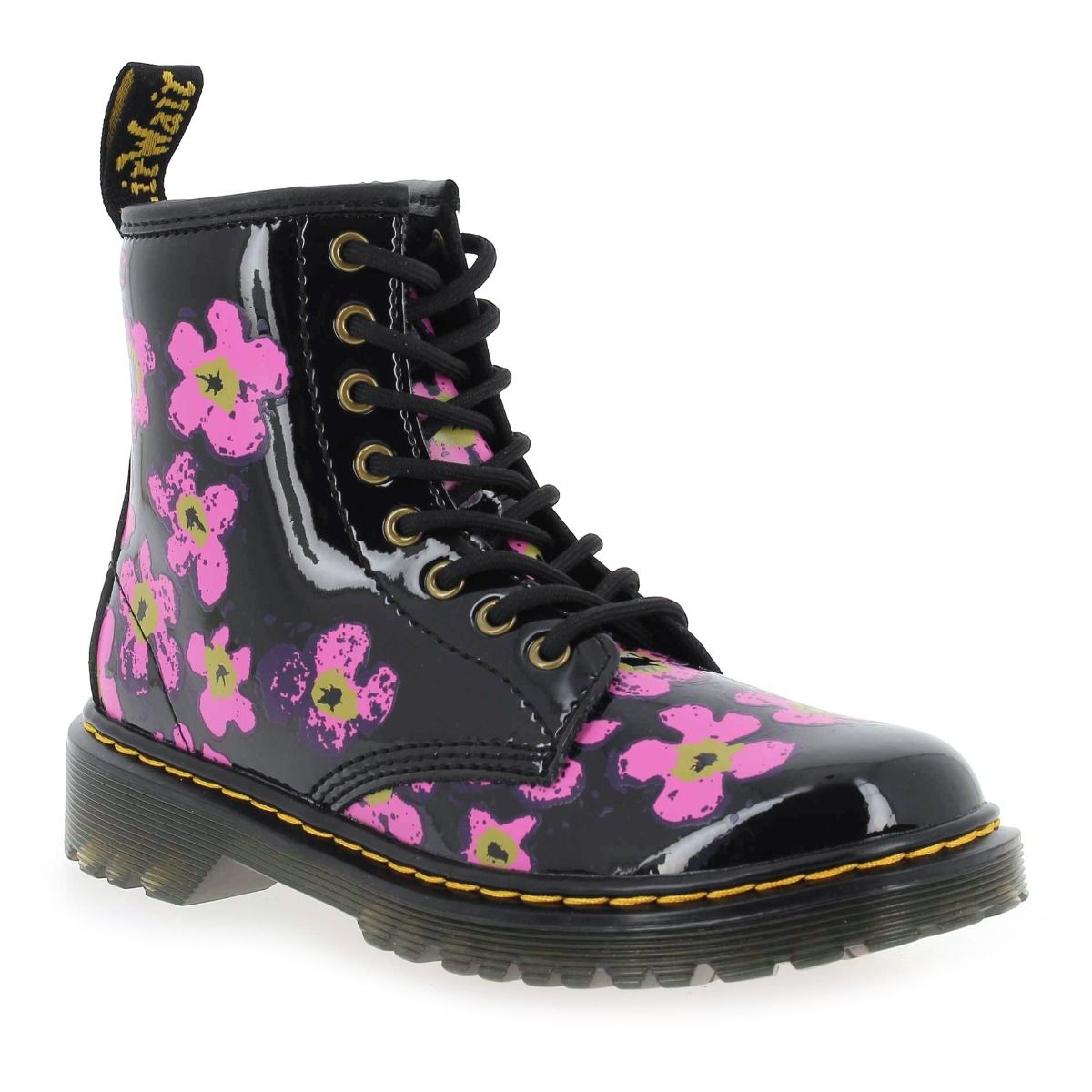 Dr Martens  1460 J PANSY FAYRE - Noir Fuchsia