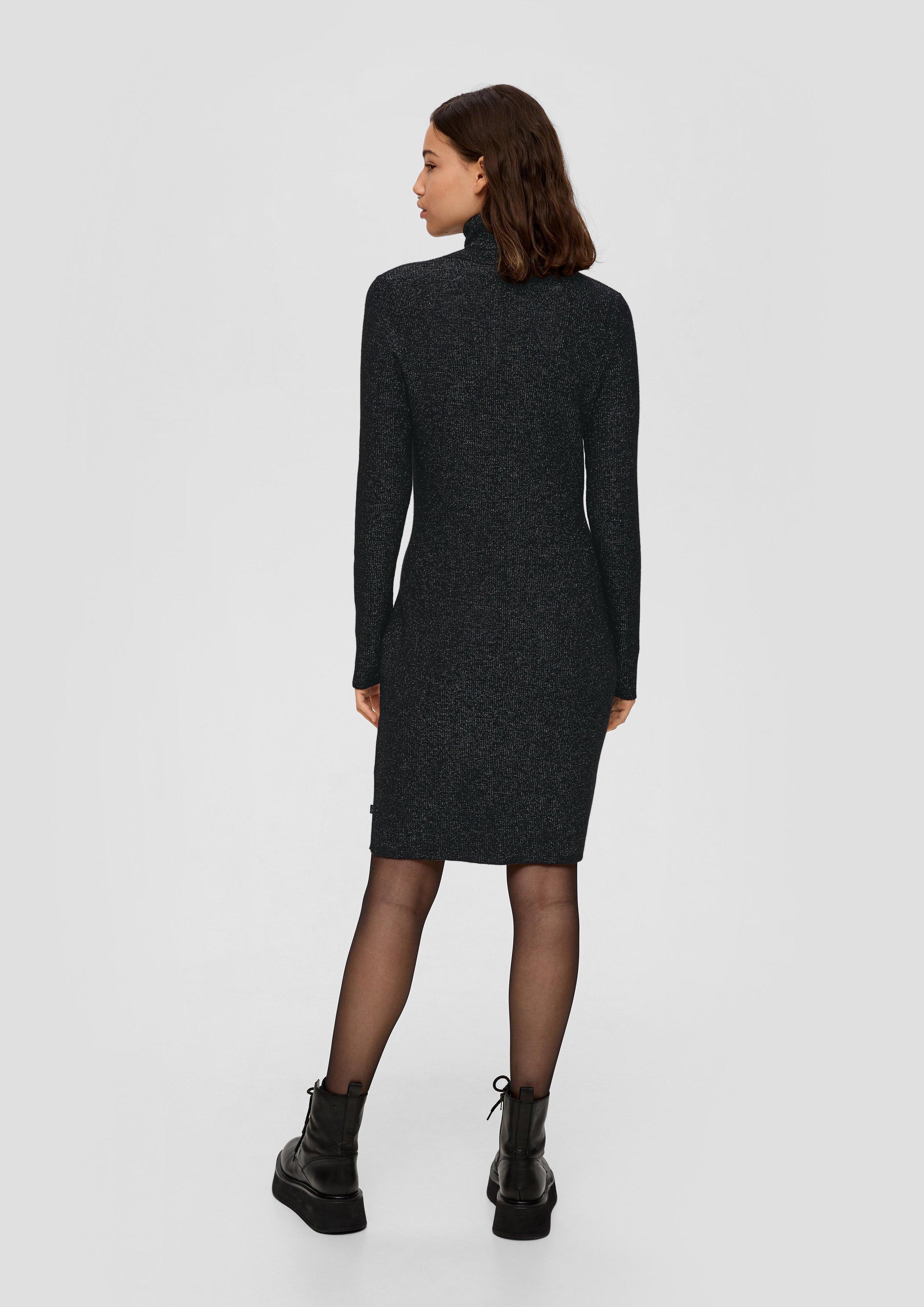 Geripptes Strickkleid mit Glitzergarn  2138156-99W0