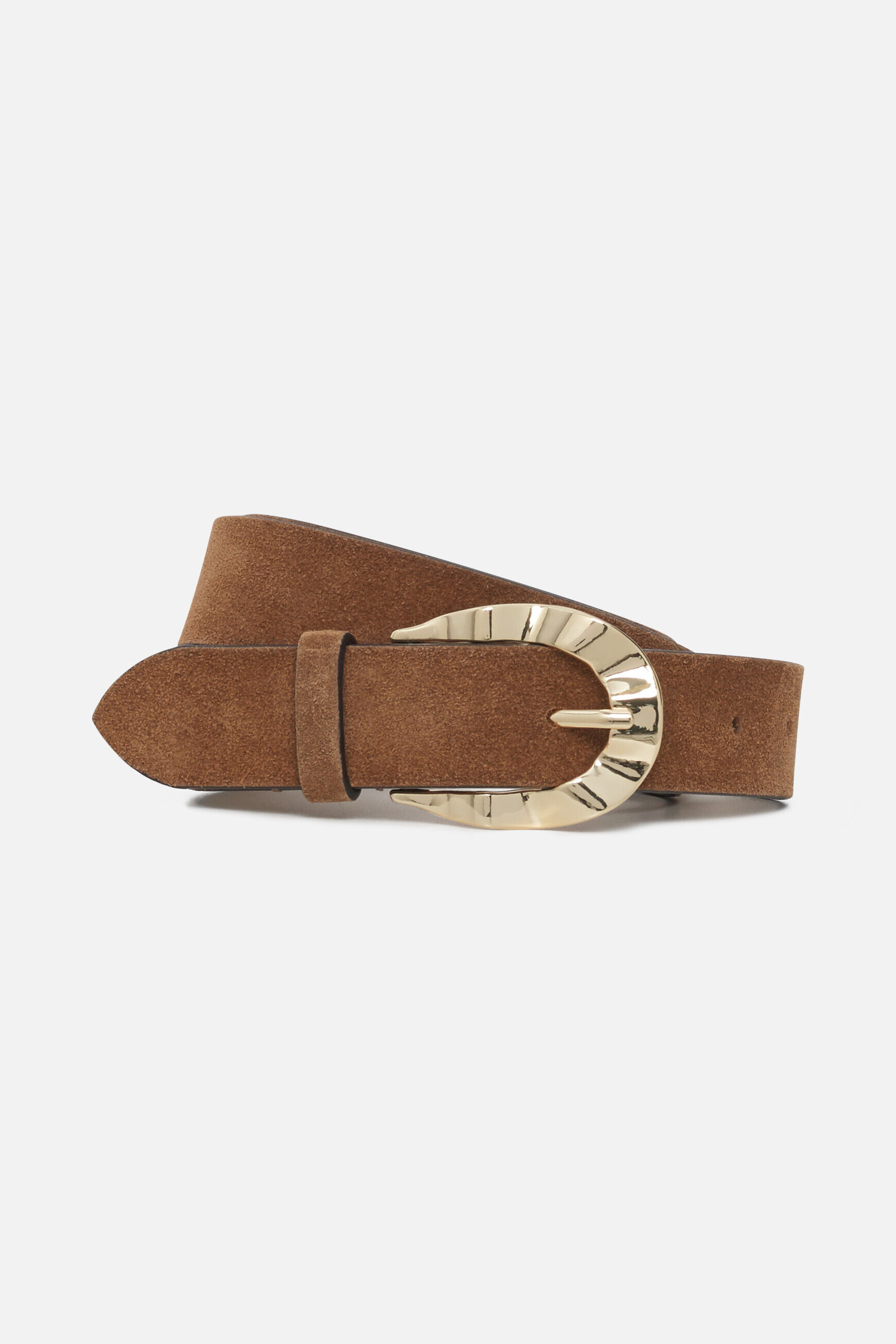 Ceinture slide camel femme