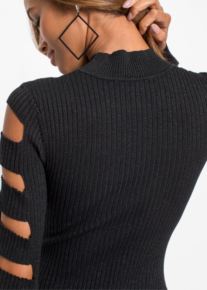 Strickkleid mit Glitzer