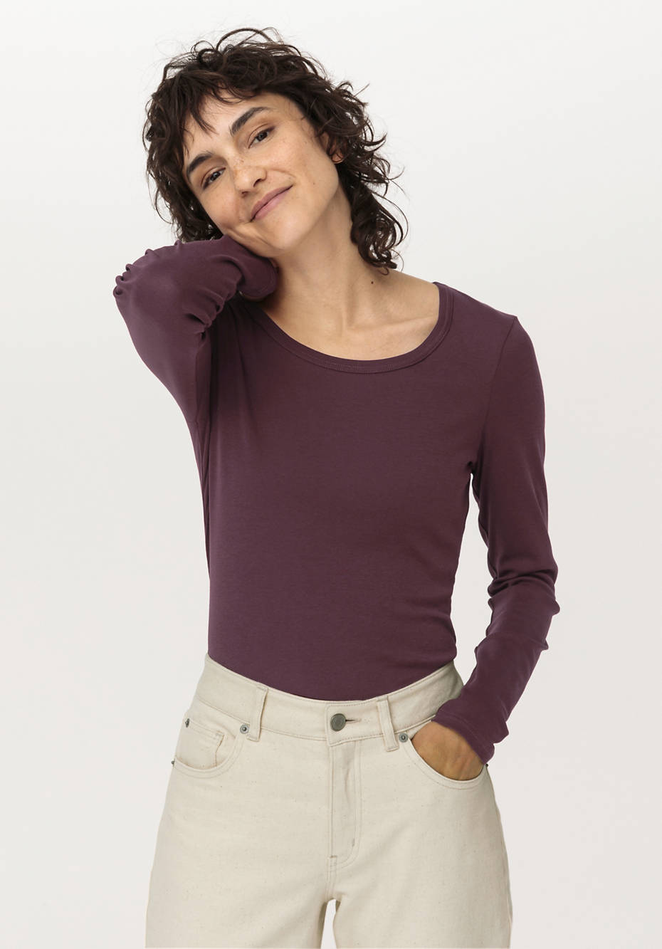 Langarm-Shirt aus reiner Bio-Baumwolle
