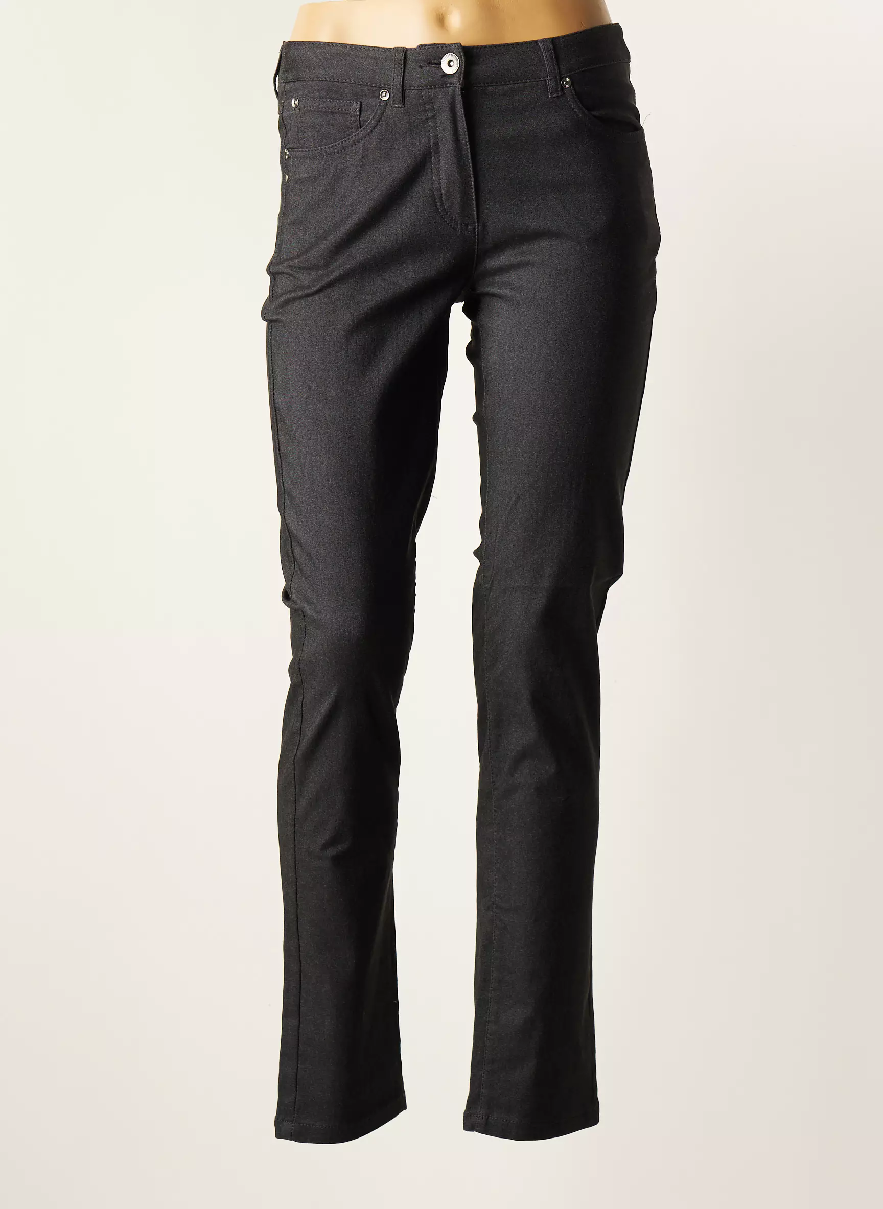Brandtex Pantalons Slim Femme couleur gris