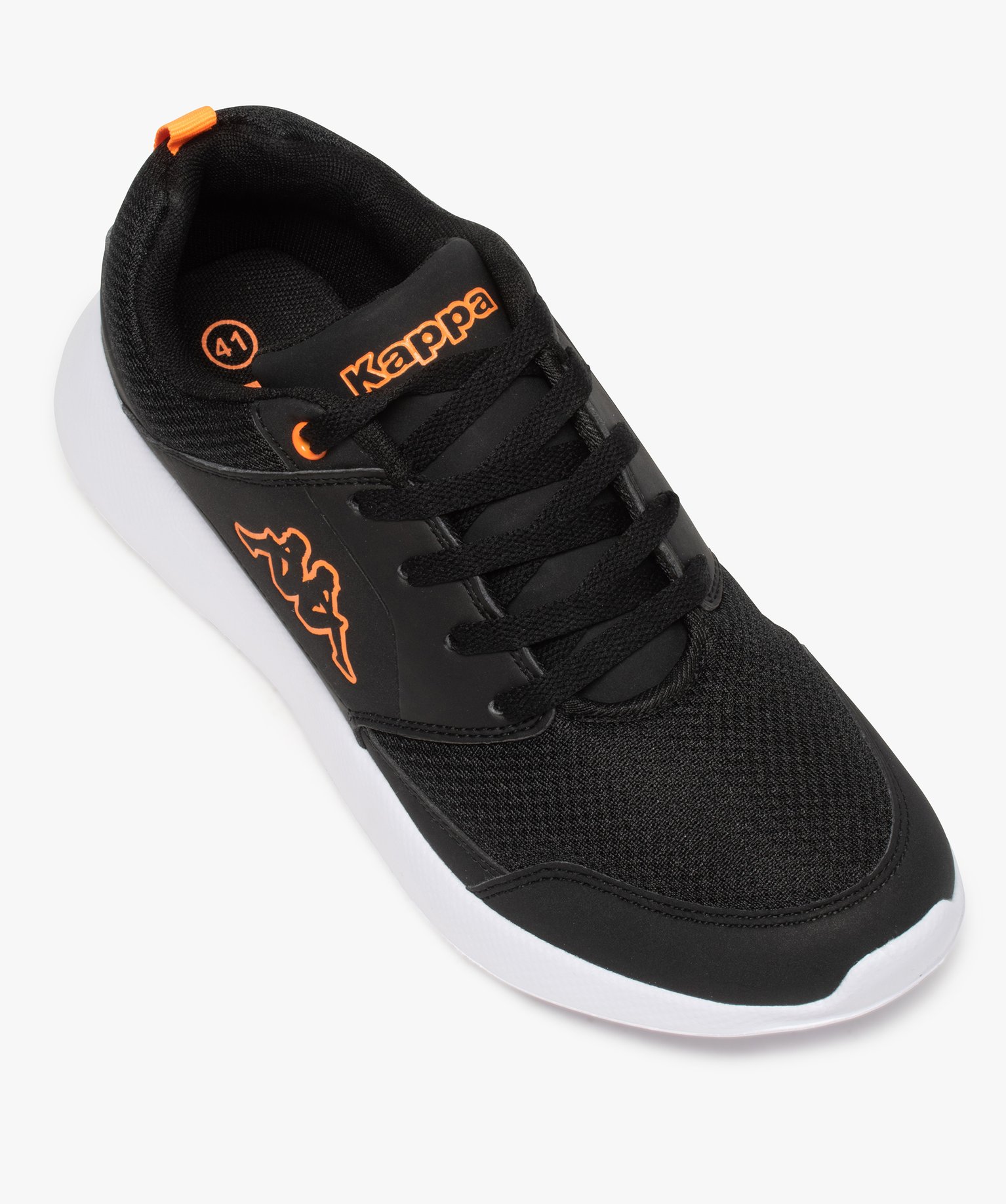 Baskets homme jogger dessus multi-matière - Kappa noir | GEMO