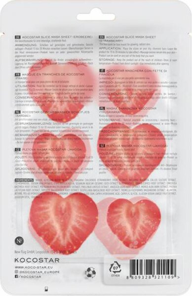 Kocostar Slice Mask Sheet Strawberry Tuchmaske