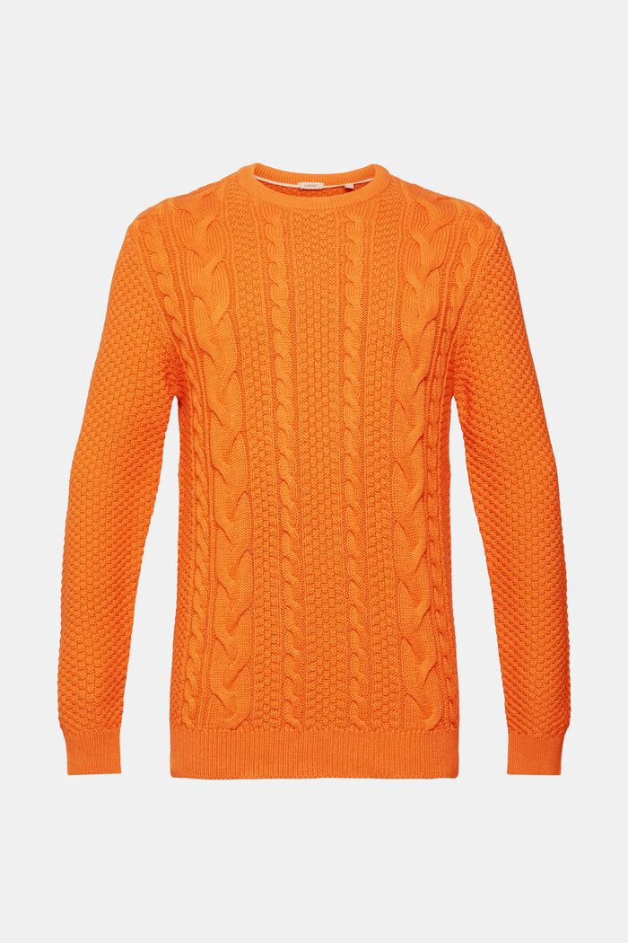 Pullover mit Zopf-Muster