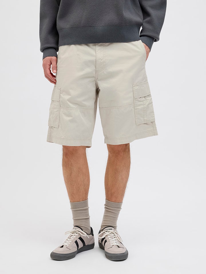 Jack & Jones Cargobermudas in Creme günstig kaufen