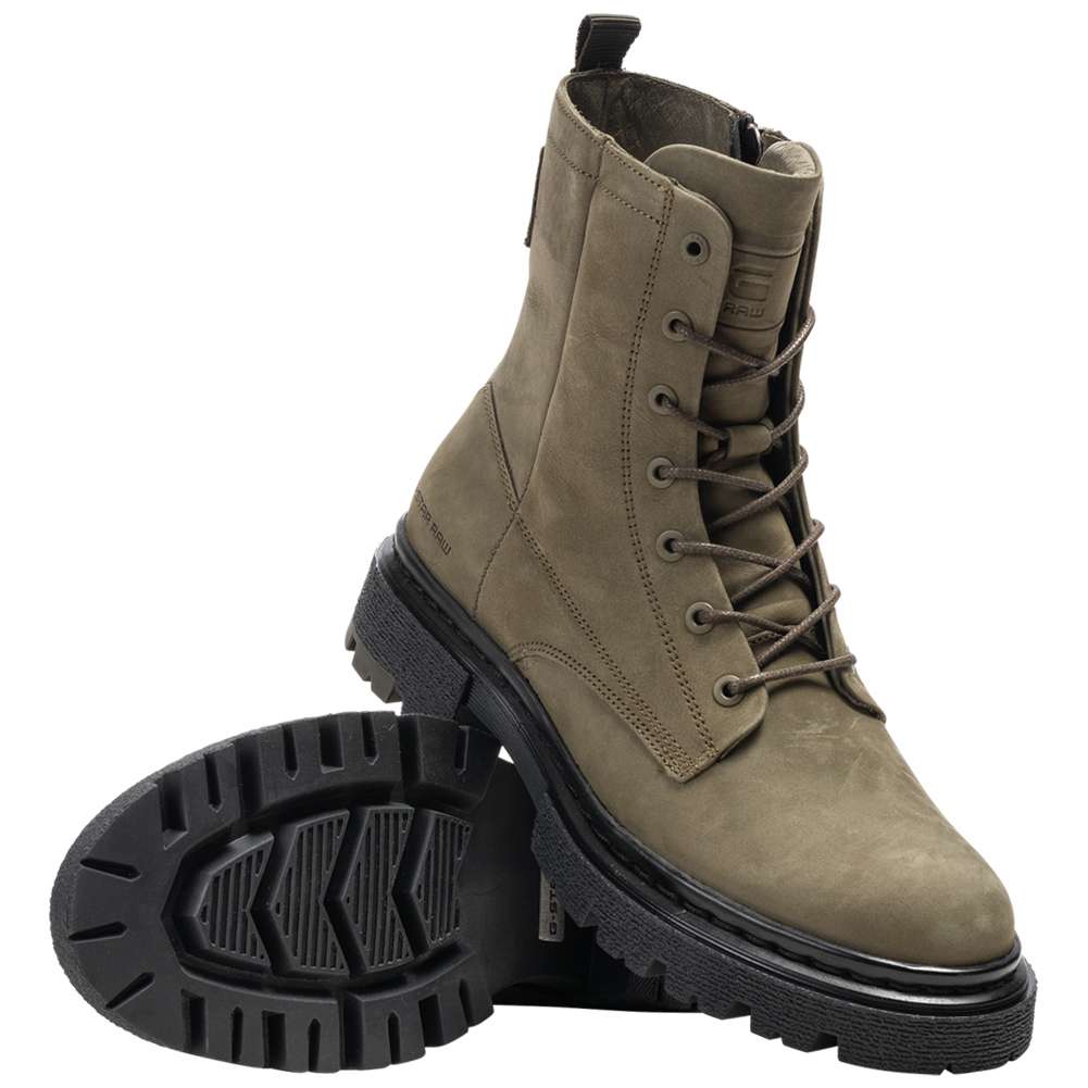 G-STAR RAW KAFEY Lace Damen Nubukleder Stiefel 2141 021808 OLV