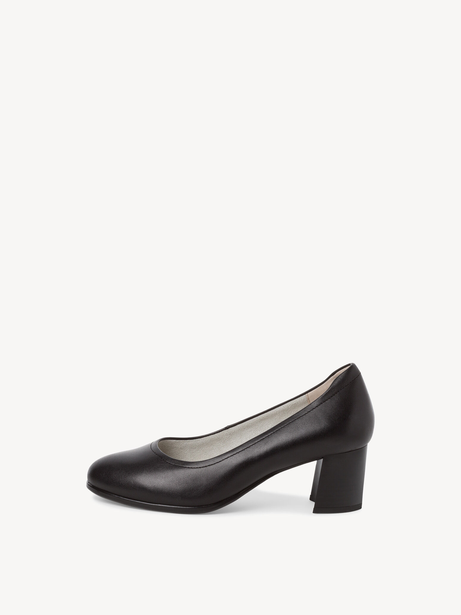 Escarpin en cuir - noir
