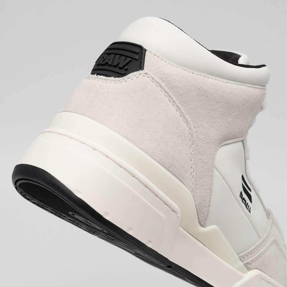 G-STAR RAW ATTACC Mid Basic Herren Leder Sneaker 2212 040711 WHT